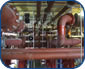 High level heating pipework