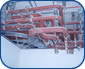 Pre-fabricated chilled water pipework